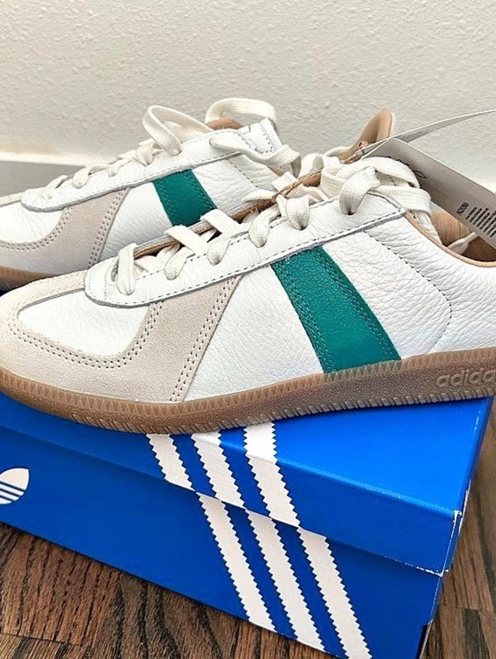 adidas BW Army Sneakers White & Green US 7